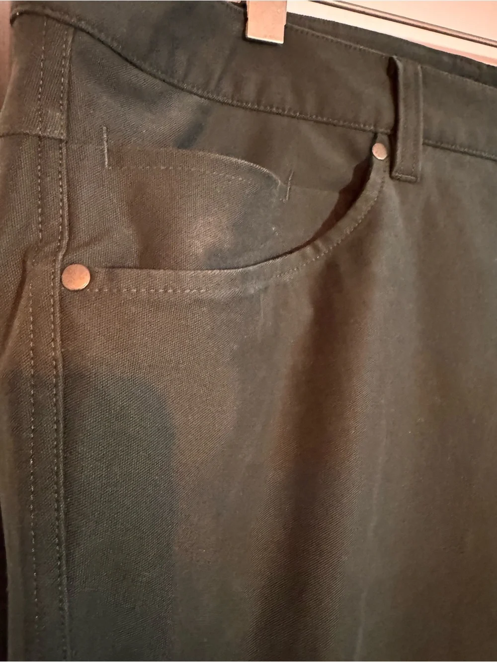Lululemon Men's Olive Green Canvas Pants, NEVER WORN - Picture 6 of 14